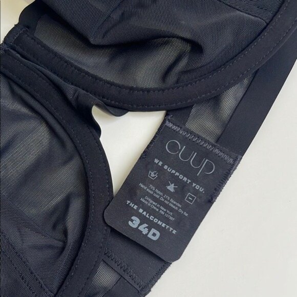 CUUP The Balconette Mesh in Black - 34D - Picture 4 of 6